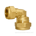 Brass compression 90 Reducing double elbow fitting